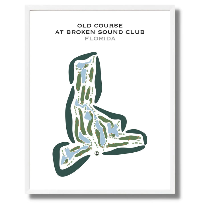 Old Course at Broken Sound Club, Florida - Printed Golf Courses