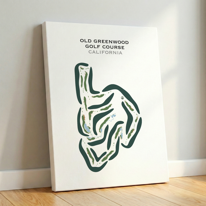 Old Greenwood Golf Course, California - Printed Golf Courses
