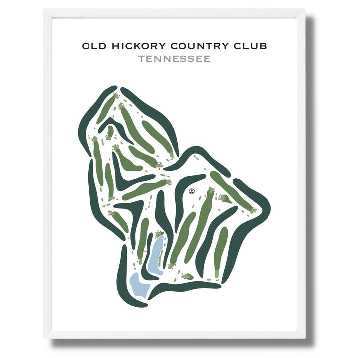 Old Hickory Country Club, Tennessee - Printed Golf Courses