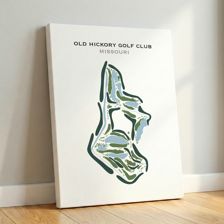 Old Hickory Golf Club, Missouri - Printed Golf Course