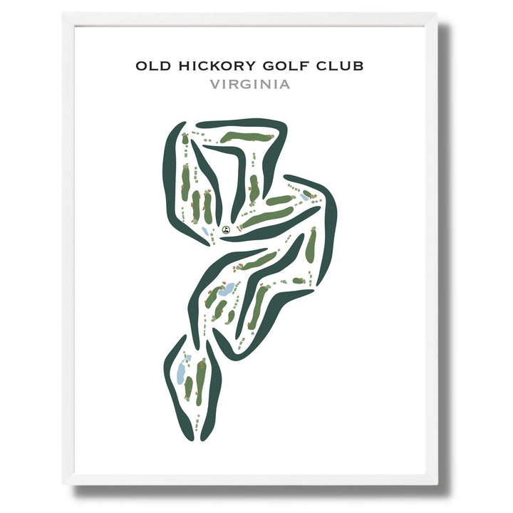 Old Hickory Golf Club, Virginia - Printed Golf Courses