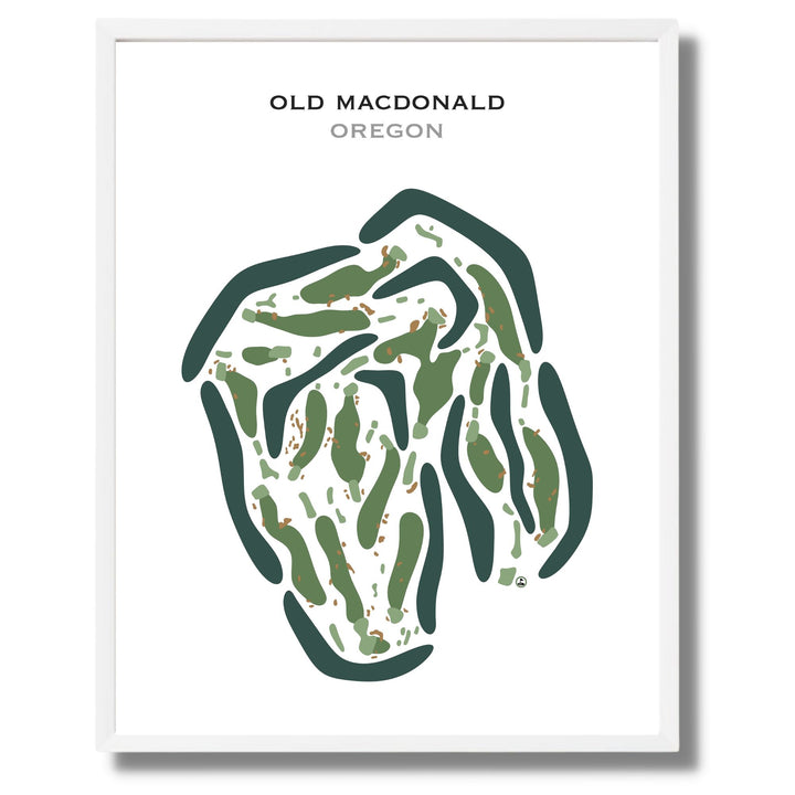 Old Macdonald, Oregon - Printed Golf Courses