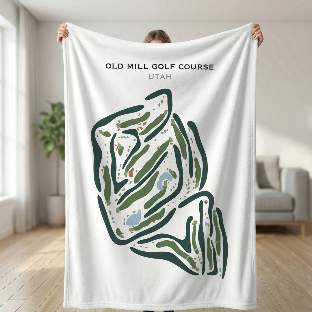 Old Mill Golf Course, Salt Lake City Utah - Printed Golf Courses