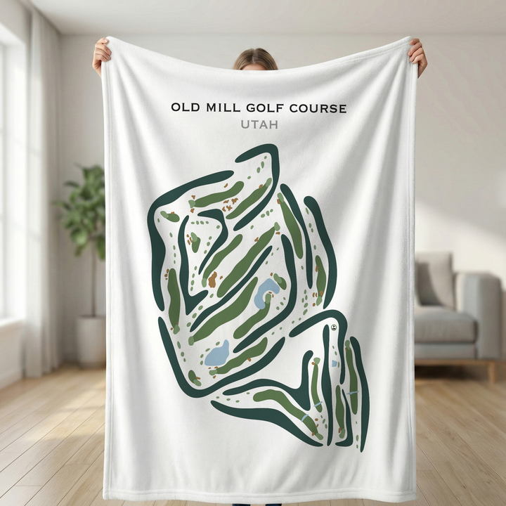 Old Mill Golf Course, Salt Lake City Utah - Printed Golf Courses