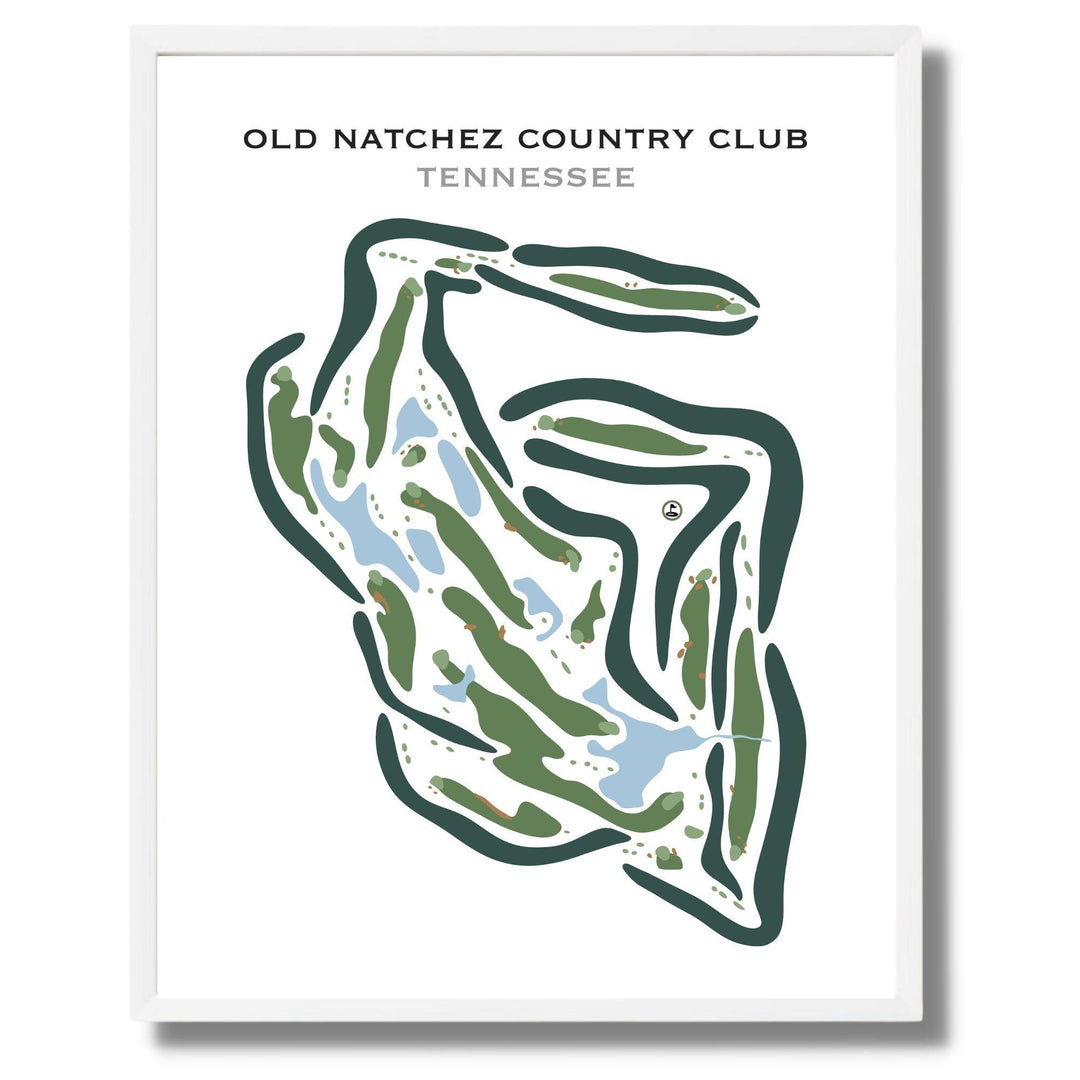 Old Natchez Country Club, Tennessee - Printed Golf Courses - Golf Course Prints