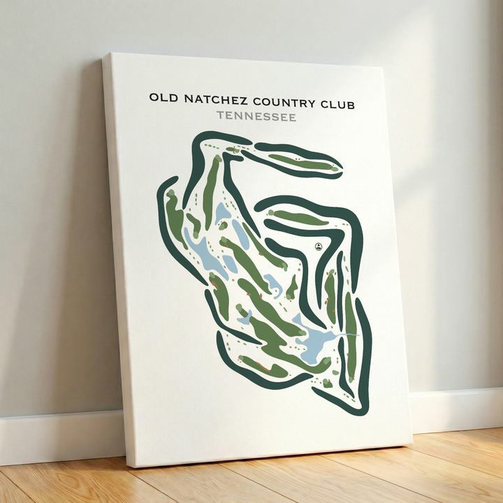 Old Natchez Country Club, Tennessee - Printed Golf Courses