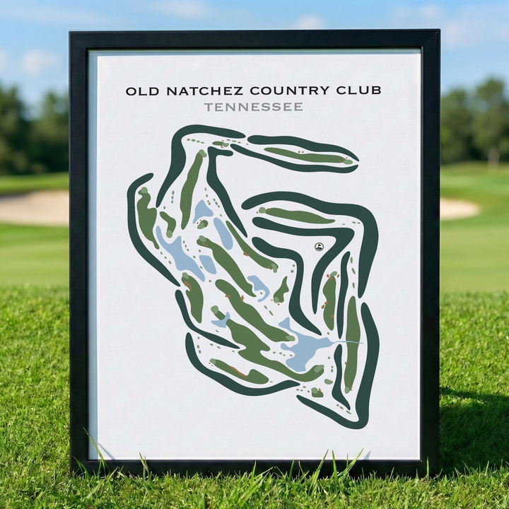 Old Natchez Country Club, Tennessee - Printed Golf Courses