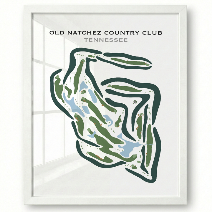 Old Natchez Country Club, Tennessee - Printed Golf Courses