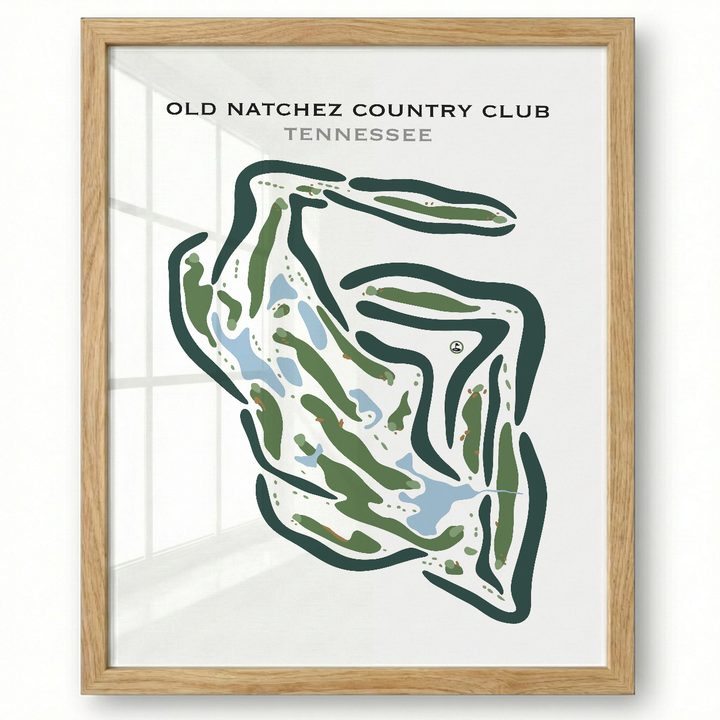 Old Natchez Country Club, Tennessee - Printed Golf Courses