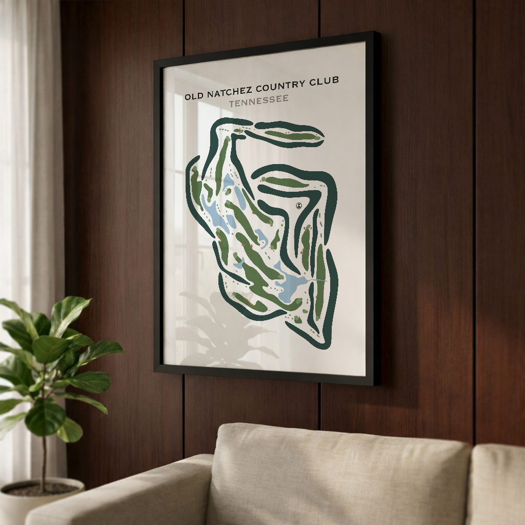 Old Natchez Country Club, Tennessee - Printed Golf Courses