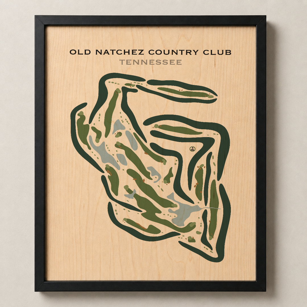 Old Natchez Country Club, Tennessee - Printed Golf Courses