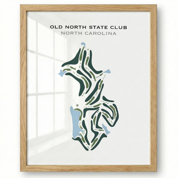 Old North State Club, North Carolina - Printed Golf Course