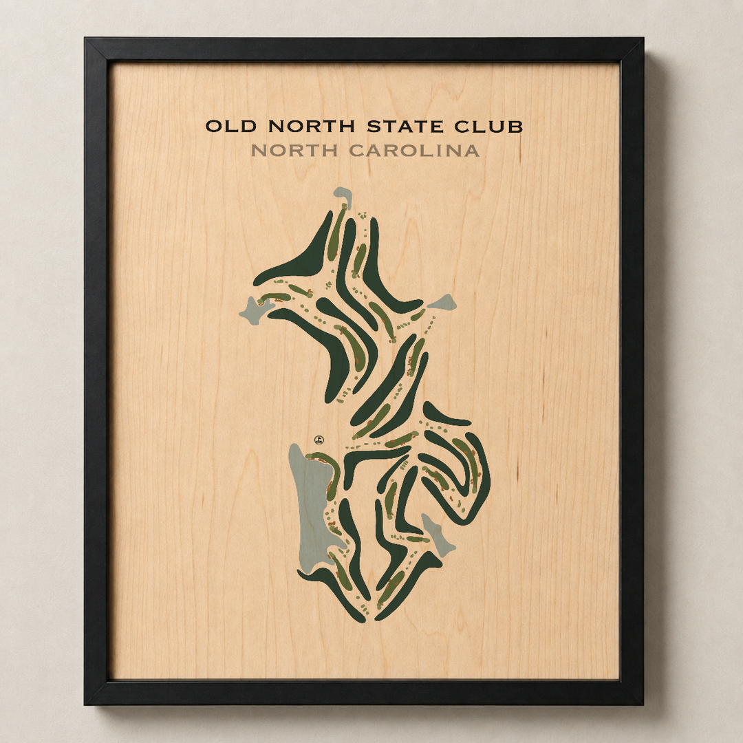 Old North State Club, North Carolina - Printed Golf Course