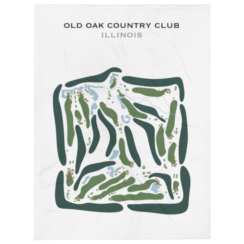 Old Oak Country Club, Illinois - Printed Golf Courses