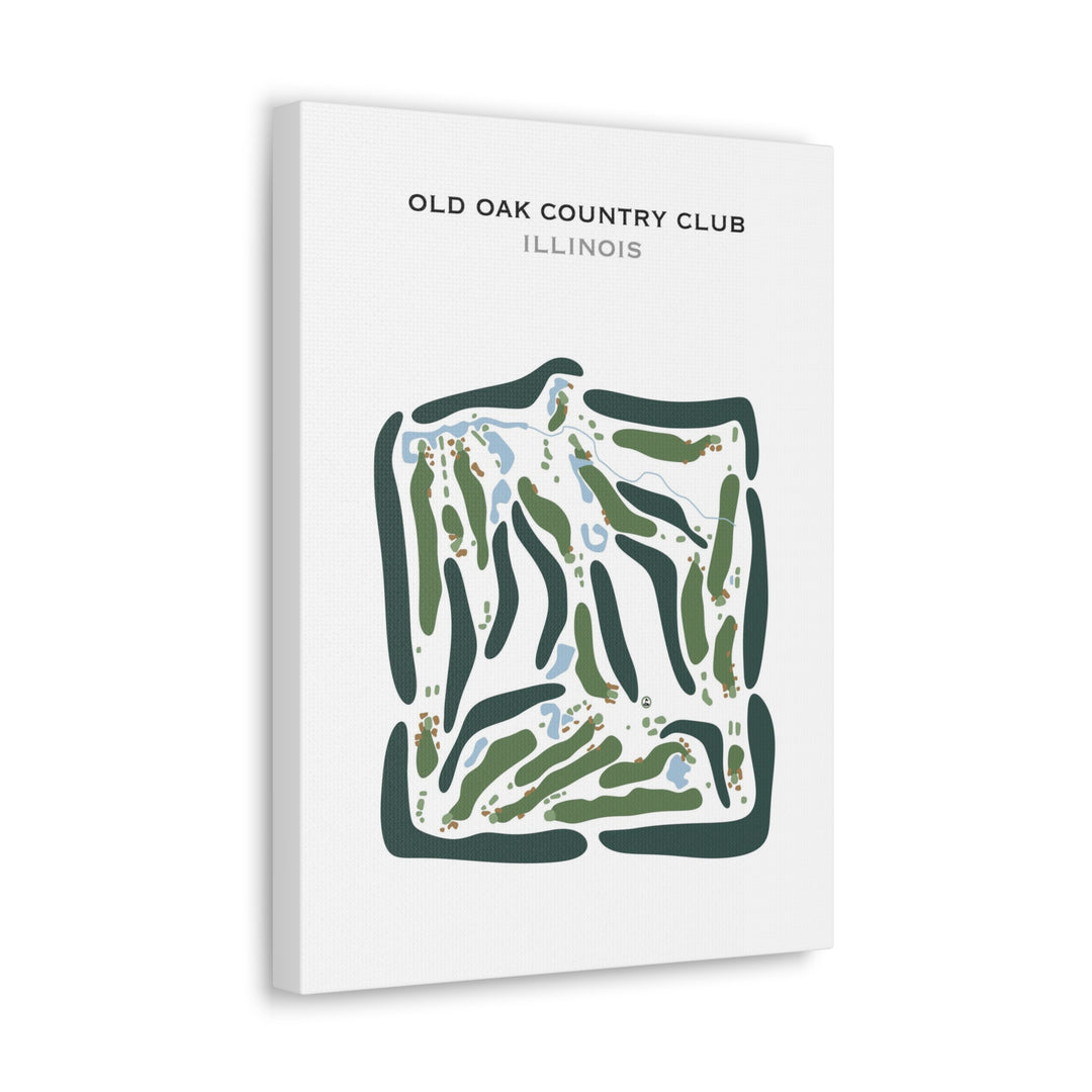 Old Oak Country Club, Illinois - Printed Golf Courses