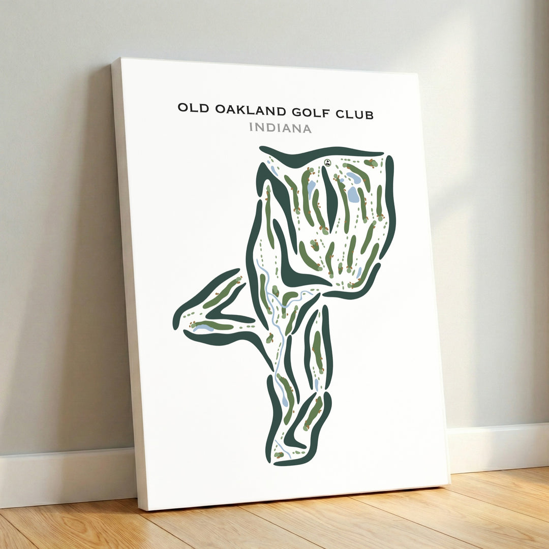 Old Oakland Golf Club, Indiana - Printed Golf Courses