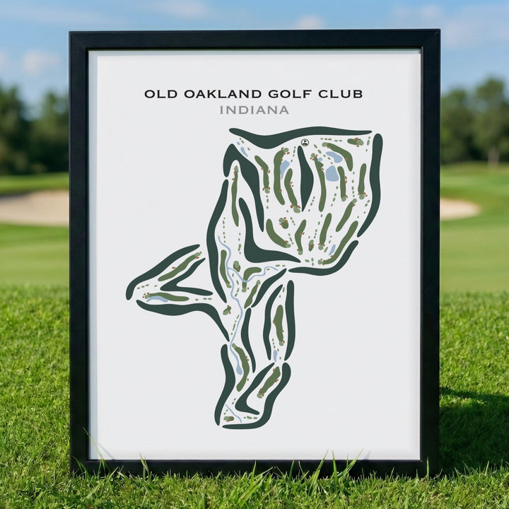 Old Oakland Golf Club, Indiana - Printed Golf Courses