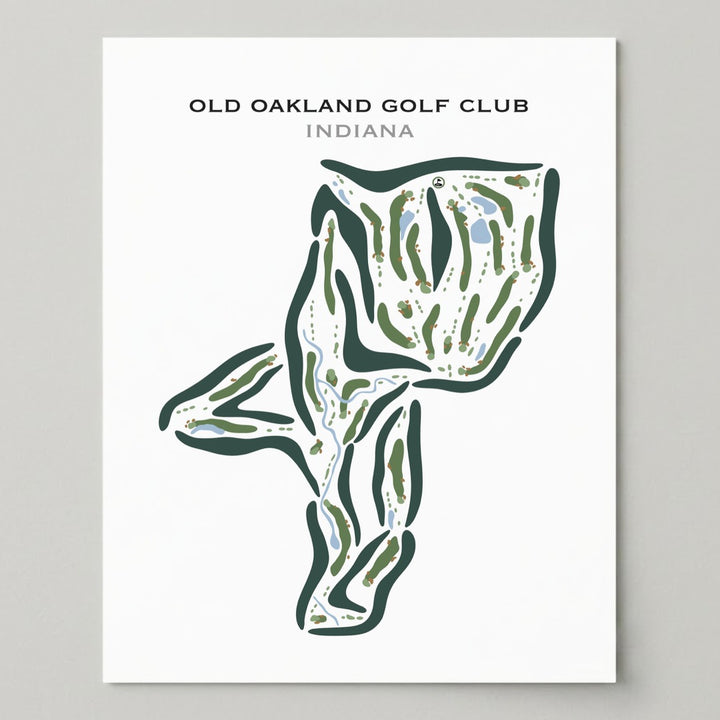 Old Oakland Golf Club, Indiana - Printed Golf Courses
