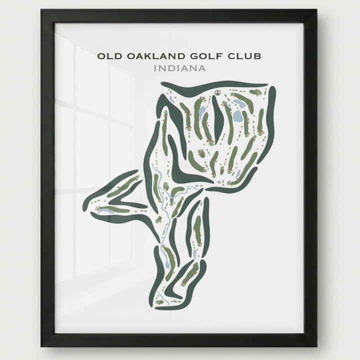 Old Oakland Golf Club, Indiana - Printed Golf Courses