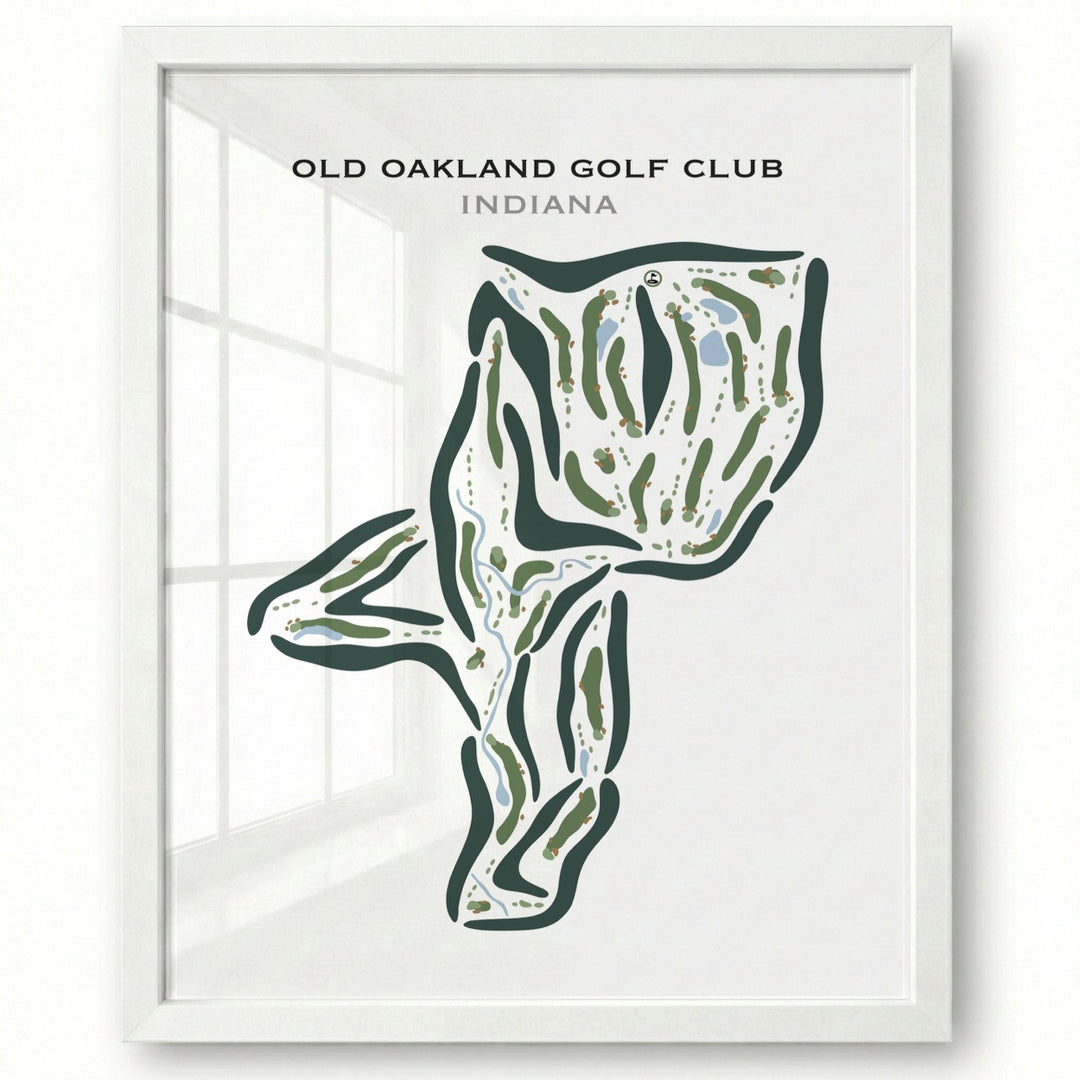 Old Oakland Golf Club, Indiana - Printed Golf Courses