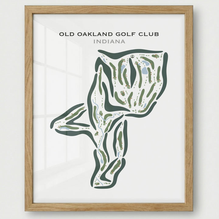 Old Oakland Golf Club, Indiana - Printed Golf Courses