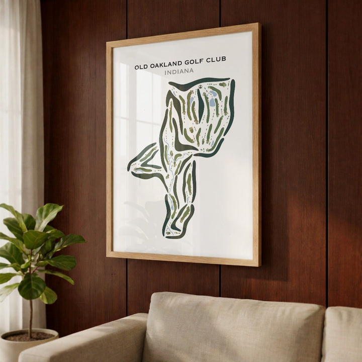 Old Oakland Golf Club, Indiana - Printed Golf Courses