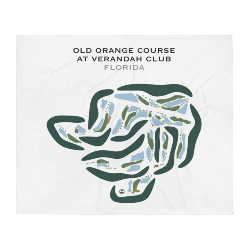 Old Orange Course at Verandah Club, Florida - Printed Golf Courses