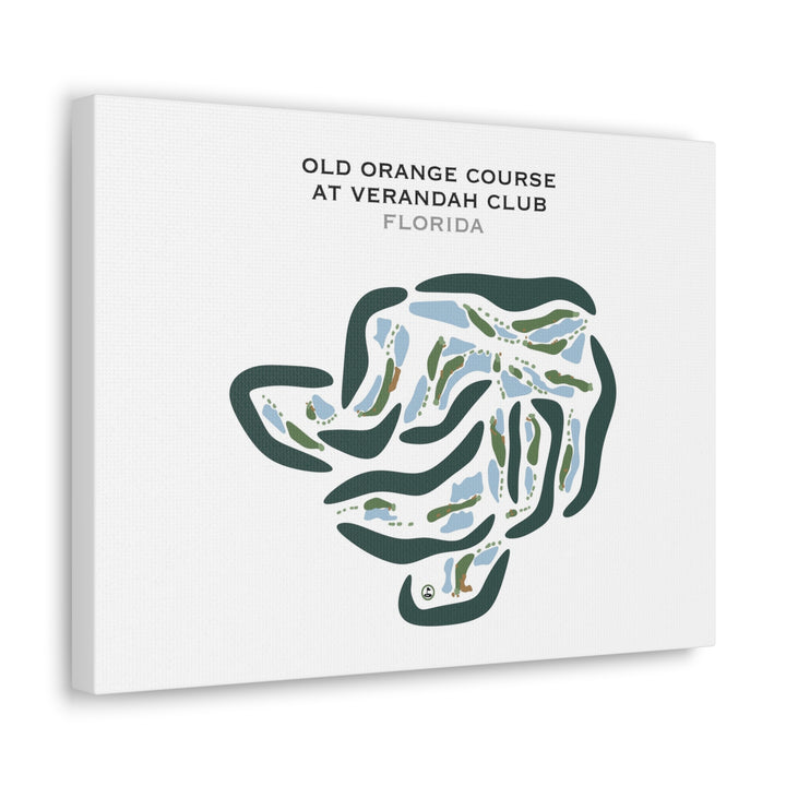 Old Orange Course at Verandah Club, Florida - Printed Golf Courses