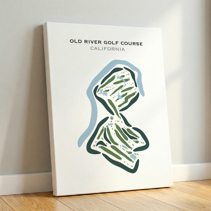 Old River Golf Course, California - Printed Golf Courses