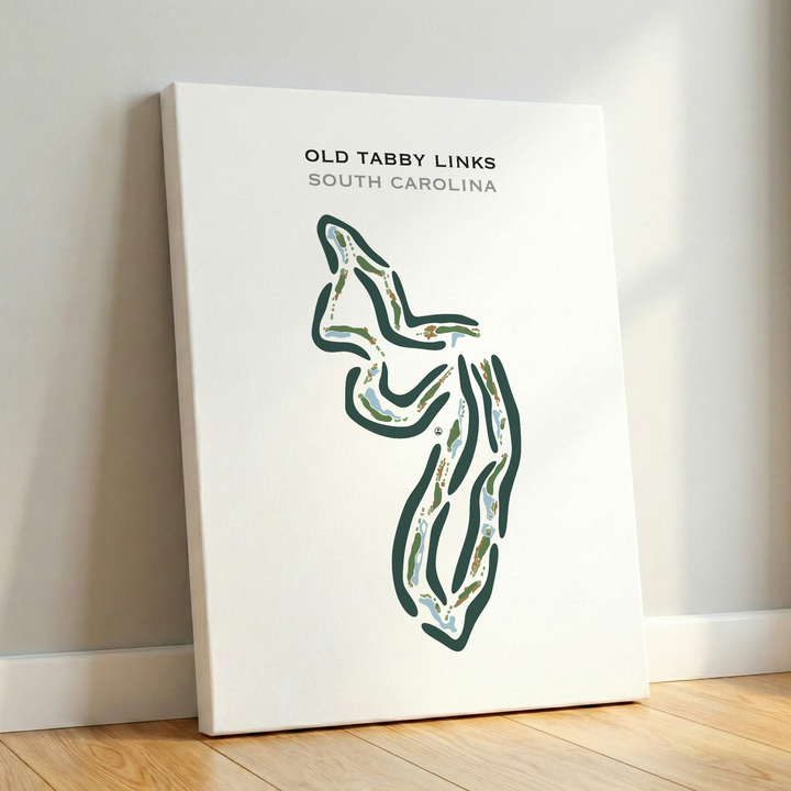 Old Tabby Golf Links, South Carolina - Printed Golf Course