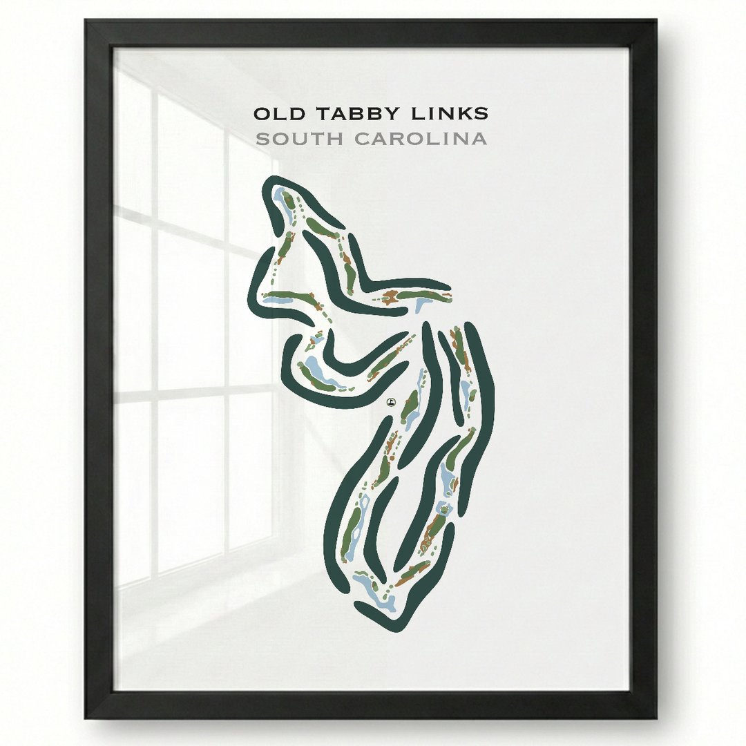 Old Tabby Golf Links, South Carolina - Printed Golf Course