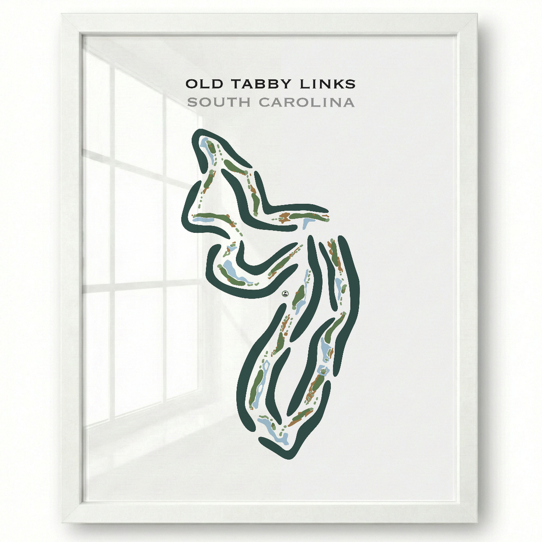 Old Tabby Golf Links, South Carolina - Printed Golf Course
