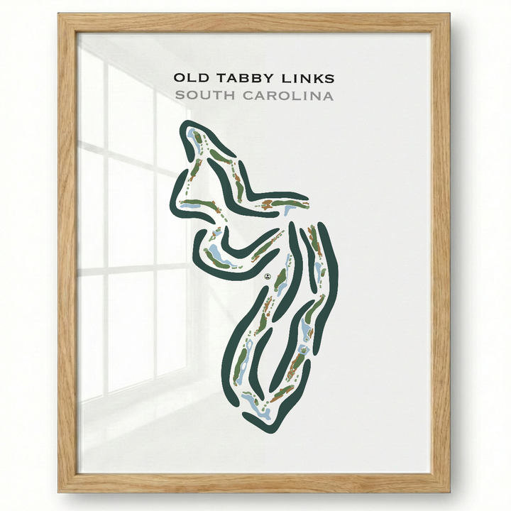 Old Tabby Golf Links, South Carolina - Printed Golf Course