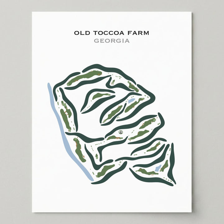Old Toccoa Farm, Georgia - Printed Golf Courses