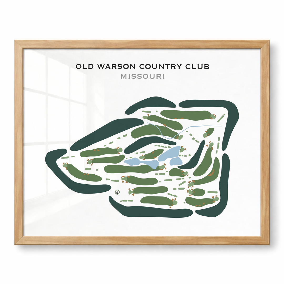 Old Warson Country Club, Missouri - Printed Golf Courses