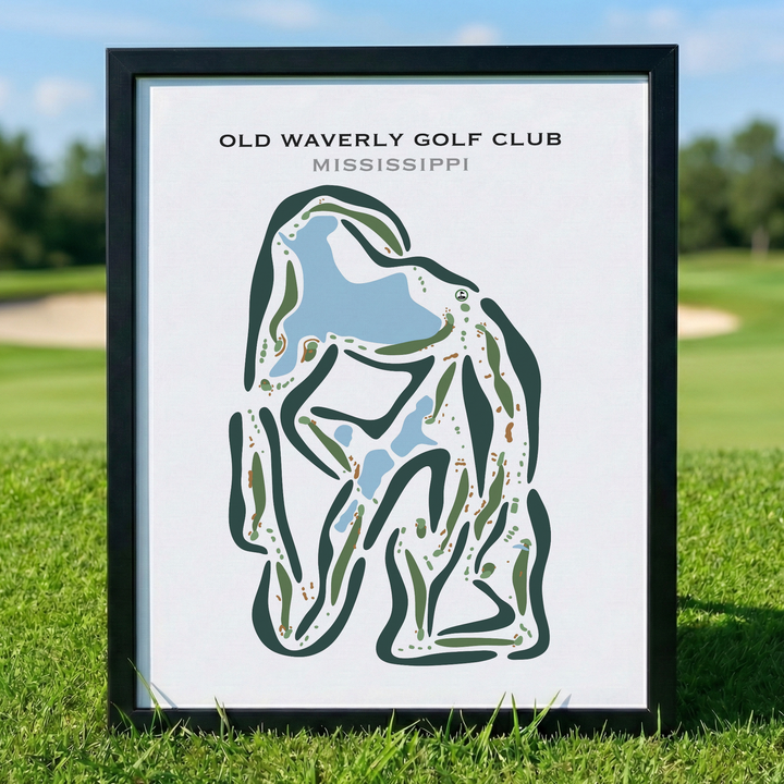 Old Waverly Golf Club, Mississippi - Printed Golf Courses