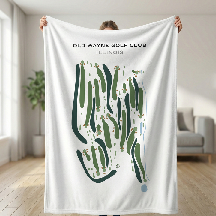 Old Wayne Golf Club, Illinois - Printed Golf Course