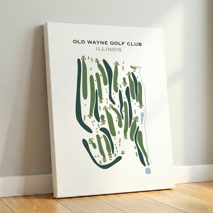Old Wayne Golf Club, Illinois - Printed Golf Course