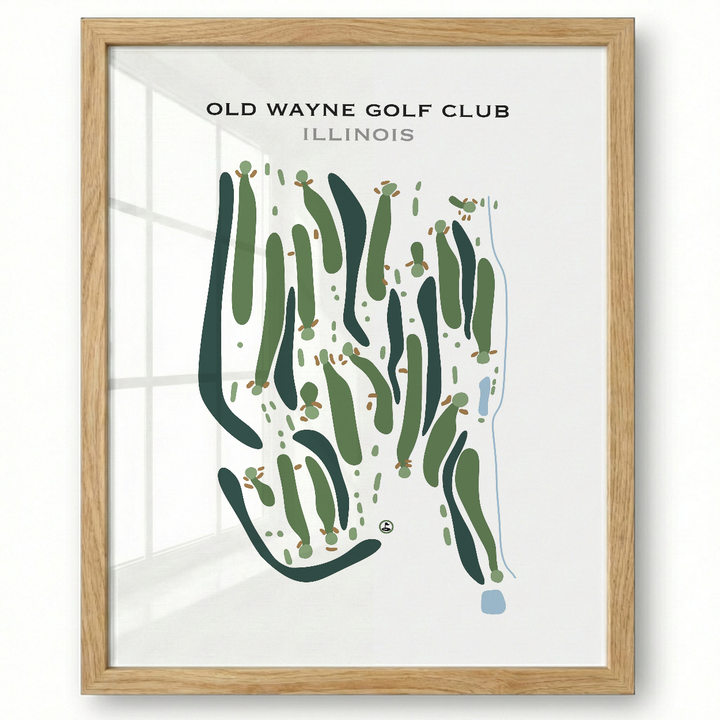 Old Wayne Golf Club, Illinois - Printed Golf Course