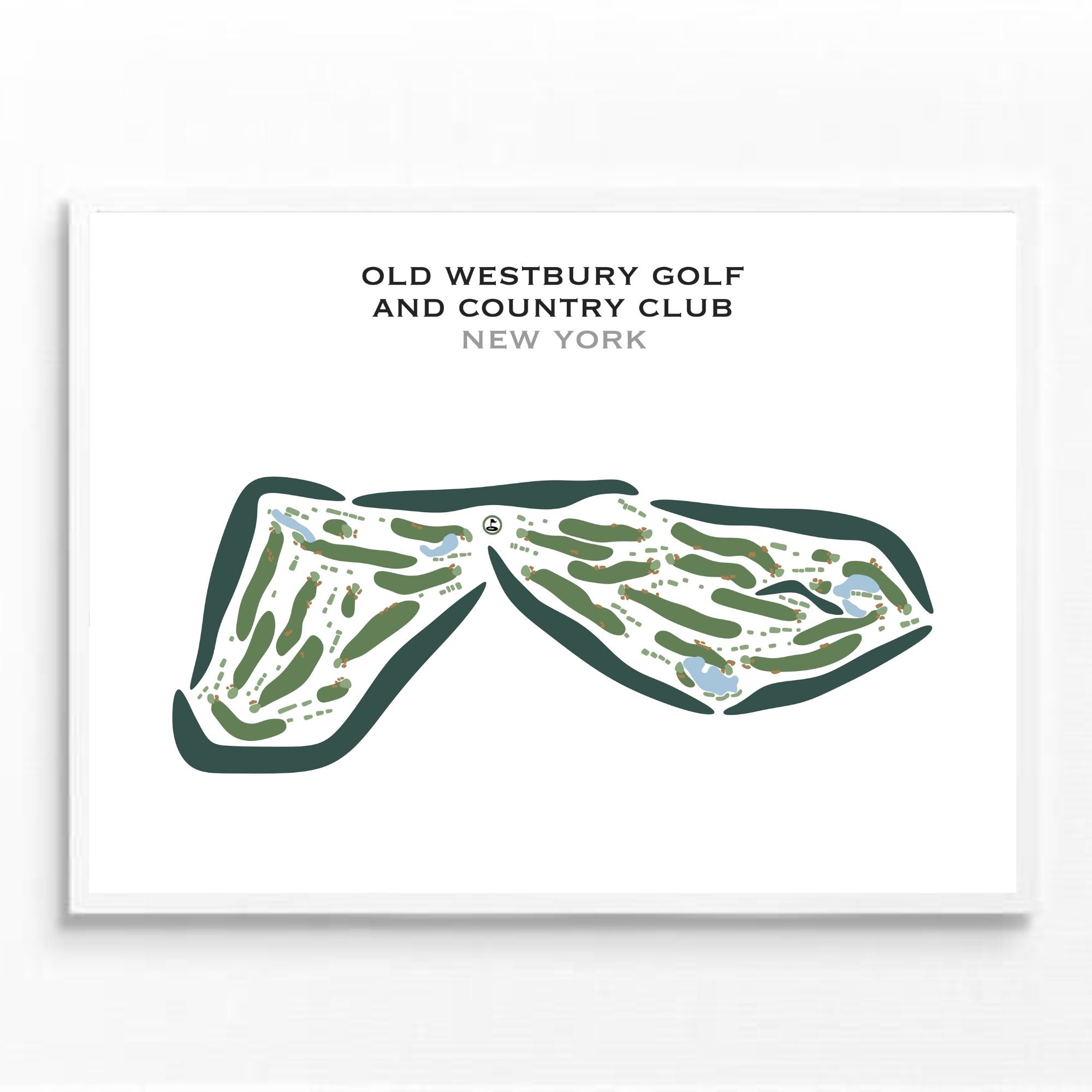 Buy the best printed golf course Old Westbury Golf & Country Club, New