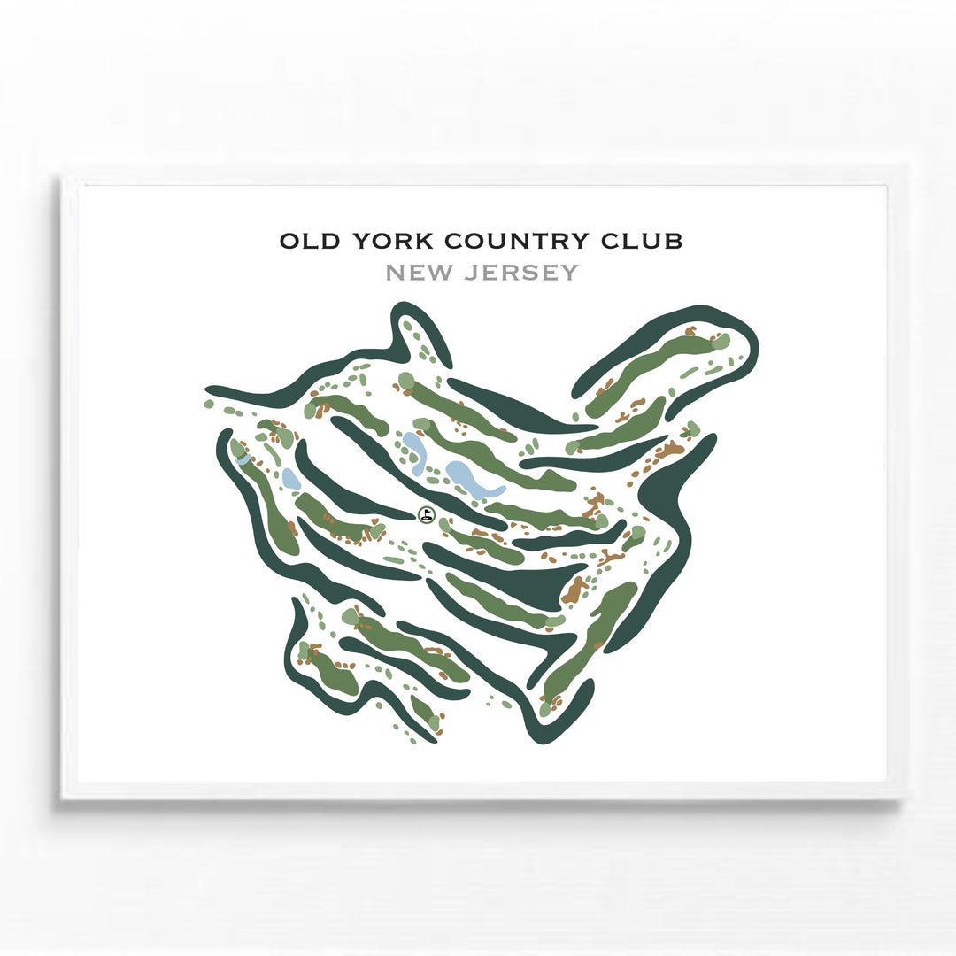 Old York Country Club, New Jersey - Printed Golf Courses