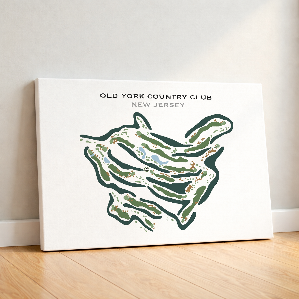 Old York Country Club, New Jersey - Printed Golf Courses