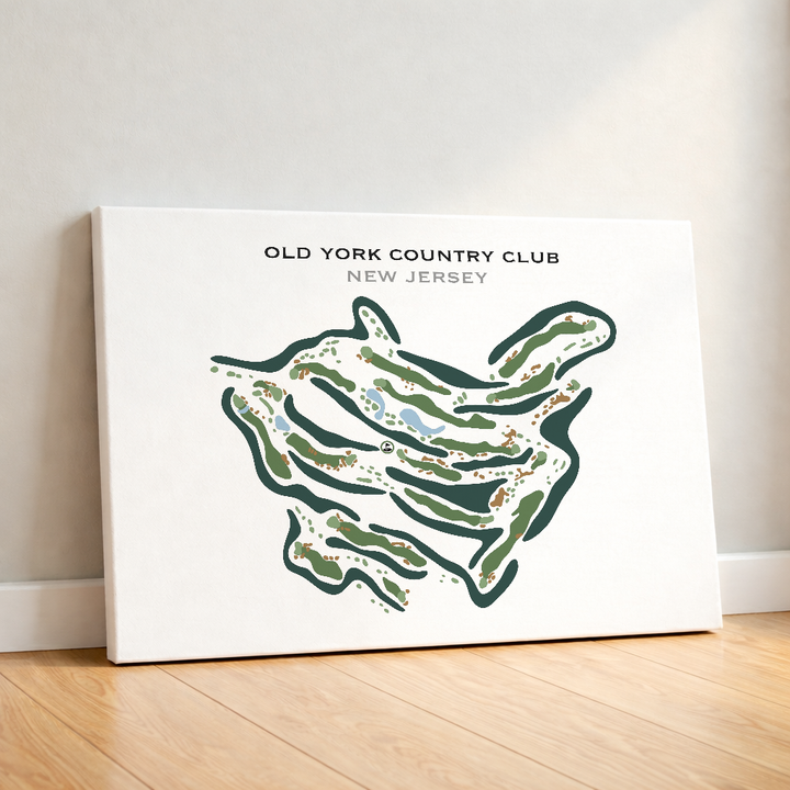 Old York Country Club, New Jersey - Printed Golf Courses