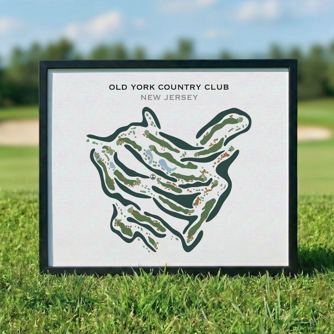 Old York Country Club, New Jersey - Printed Golf Courses