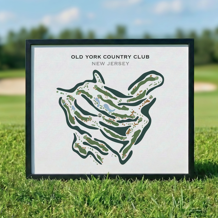 Old York Country Club, New Jersey - Printed Golf Courses