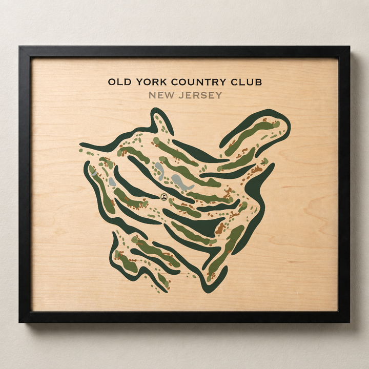 Old York Country Club, New Jersey - Printed Golf Courses