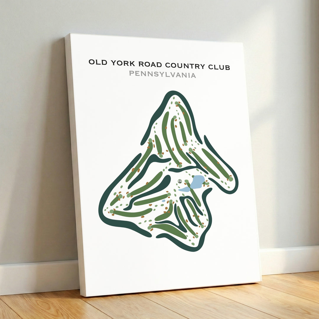 Old York Road Country Club, Pennsylvania - Printed Golf Courses