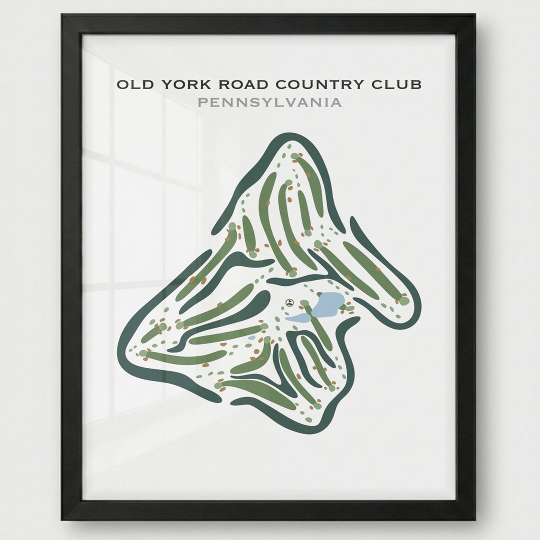 Old York Road Country Club, Pennsylvania - Printed Golf Courses