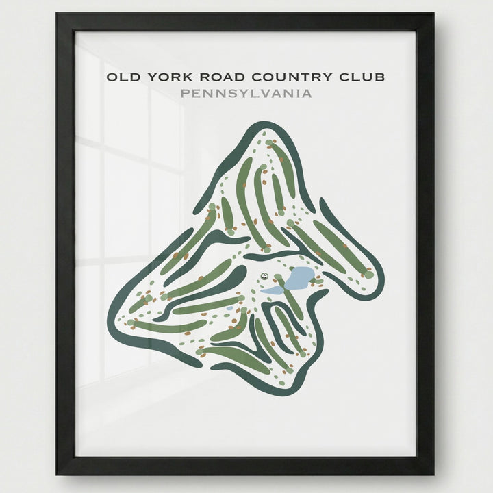 Old York Road Country Club, Pennsylvania - Printed Golf Courses