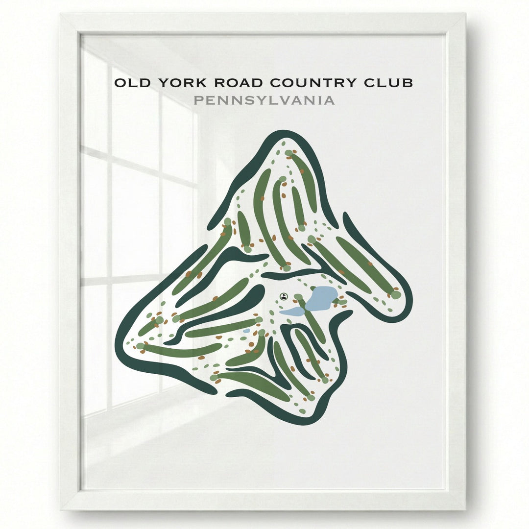 Old York Road Country Club, Pennsylvania - Printed Golf Courses